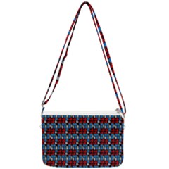 Red And Blue Double Gusset Crossbody Bag by Sparkle