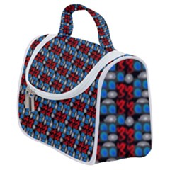 Red And Blue Satchel Handbag by Sparkle