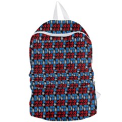 Red And Blue Foldable Lightweight Backpack by Sparkle