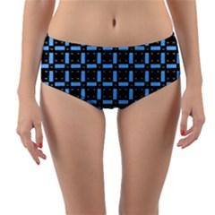 Spark Blocks Reversible Mid-waist Bikini Bottoms by Sparkle