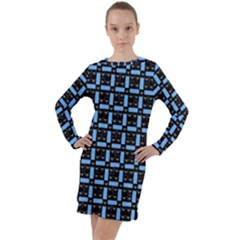 Spark Blocks Long Sleeve Hoodie Dress by Sparkle