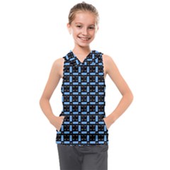 Spark Blocks Kids  Sleeveless Hoodie by Sparkle