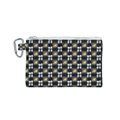 Shiny Skull Canvas Cosmetic Bag (small) by Sparkle