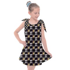 Shiny Skull Kids  Tie Up Tunic Dress by Sparkle