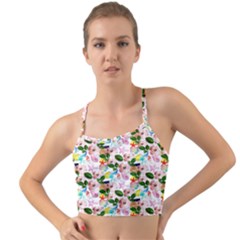 Painted Flowers Mini Tank Bikini Top by Sparkle