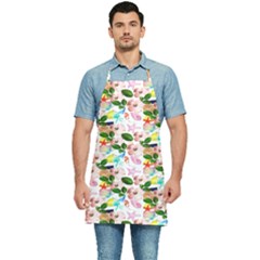 Painted Flowers Kitchen Apron