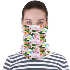 Painted Flowers Face Seamless Bandana (adult)