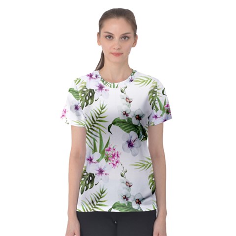 Summer Flowers Women s Sport Mesh Tee by goljakoff