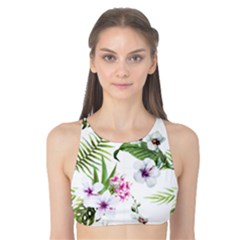 Summer Flowers Tank Bikini Top by goljakoff