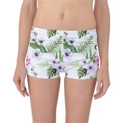 Summer Flowers Reversible Boyleg Bikini Bottoms by goljakoff