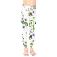 Summer Flowers Kids  Leggings by goljakoff