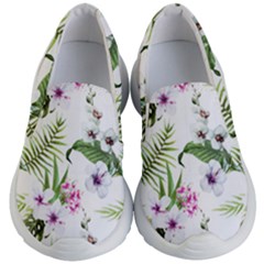 Summer Flowers Kids Lightweight Slip Ons by goljakoff