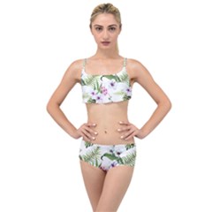 Summer Flowers Layered Top Bikini Set by goljakoff