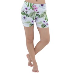 Summer Flowers Lightweight Velour Yoga Shorts by goljakoff