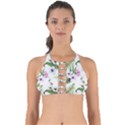 Summer flowers Perfectly Cut Out Bikini Top View1