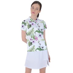 Summer Flowers Women s Polo Tee