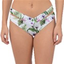 Summer flowers Double Strap Halter Bikini Bottom View1