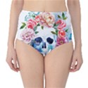 Skull and flowers Classic High-Waist Bikini Bottoms View1