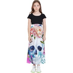 Skull And Flowers Kids  Skirt