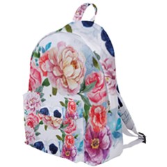 Skull And Flowers The Plain Backpack by goljakoff