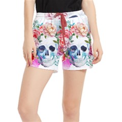 Skull And Flowers Runner Shorts by goljakoff