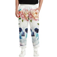 Skull And Flowers Men s Elastic Waist Pants