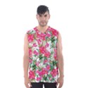 Pink flowers Men s Basketball Tank Top View1