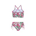 Pink flowers Girls  Tankini Swimsuit View2