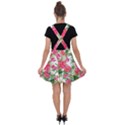 Pink flowers Velvet Suspender Skater Skirt View2