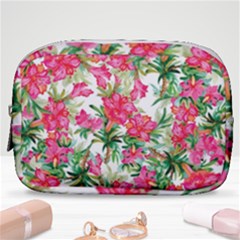 Pink Flowers Make Up Pouch (small) by goljakoff