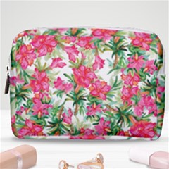 Pink Flowers Make Up Pouch (medium) by goljakoff