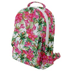 Pink Flowers Flap Pocket Backpack (small) by goljakoff