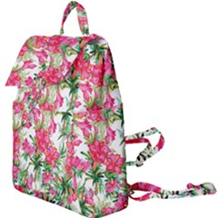 Pink Flowers Buckle Everyday Backpack