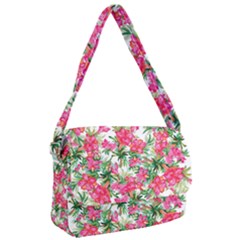 Pink Flowers Courier Bag by goljakoff