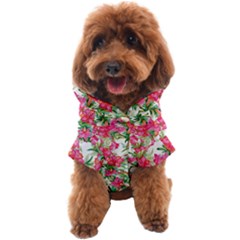 Pink Flowers Dog Coat