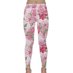 Rose Flowers Classic Yoga Leggings by goljakoff