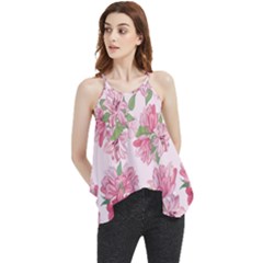 Rose Flowers Flowy Camisole Tank Top