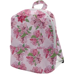 Rose Flowers Zip Up Backpack by goljakoff