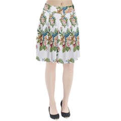 Vintage Flowers Pleated Skirt by goljakoff