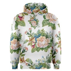 Vintage Flowers Men s Overhead Hoodie by goljakoff