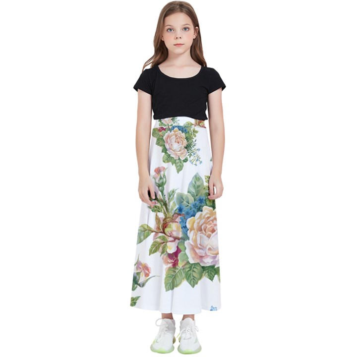 Vintage flowers Kids  Skirt