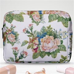 Vintage Flowers Make Up Pouch (large) by goljakoff