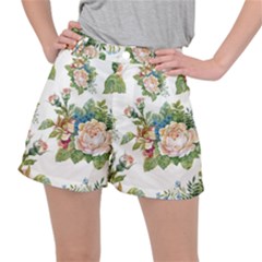 Vintage Flowers Ripstop Shorts by goljakoff