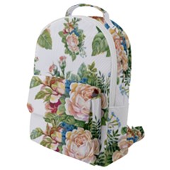 Vintage Flowers Flap Pocket Backpack (small) by goljakoff