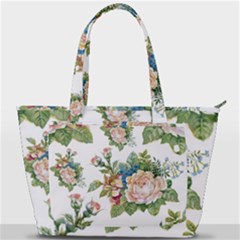 Vintage Flowers Back Pocket Shoulder Bag  by goljakoff