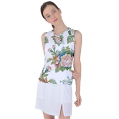 Vintage Flowers Women s Sleeveless Sports Top by goljakoff