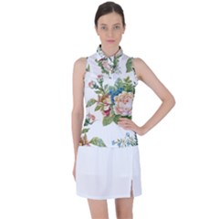 Vintage Flowers Women s Sleeveless Polo Tee by goljakoff