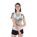 Vintage flowers Back Cut Out Sport Tee View2