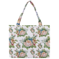 Vintage Flowers Pattern Mini Tote Bag by goljakoff