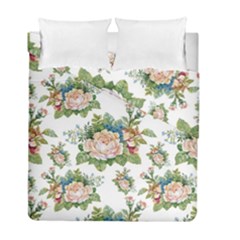 Vintage Flowers Pattern Duvet Cover Double Side (full/ Double Size) by goljakoff